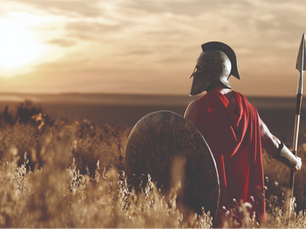 Roman looking over wheat field and ancient grains