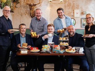 Brian McErlain, founder of Bertie's Bakery, Eugene Wallace, National Account Manager at Allied Bakeries (Sunblest), Gary Martin, Senior National Account Manager at Irwin's Bakery, Ben McFadden, Bakery Buying Manager at Tesco NI, Kingsley Burrows, National Sales Manager at Genesis Bakery, Timothy Graham, Business Development Manager at Grahams Bakery and Gillian Castles, Account Manager at Holmes Bakery.