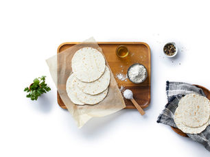 Tortillas in packaging