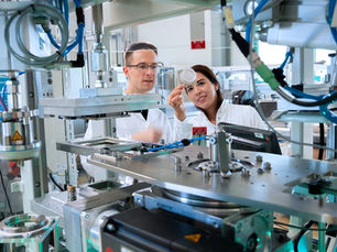 AI packaging in lab